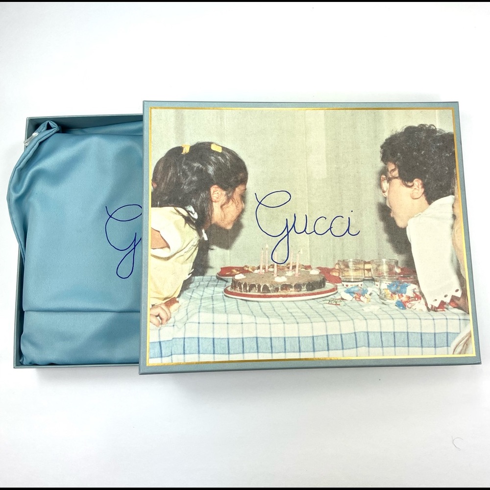 Gucci #636252 "Gucci Liberty" Leather Pouch/Clutch - Picture 9 of 9